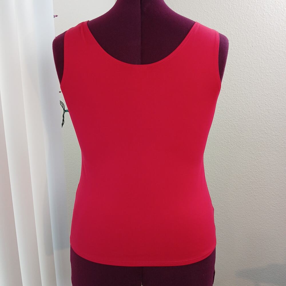 Chico's Hot Pink Nylon-blend Tank Top 1 (US Medium) summer layers - Picture 3 of 11